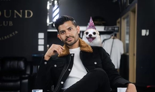 Cute Dog Memes dog on a shoulder