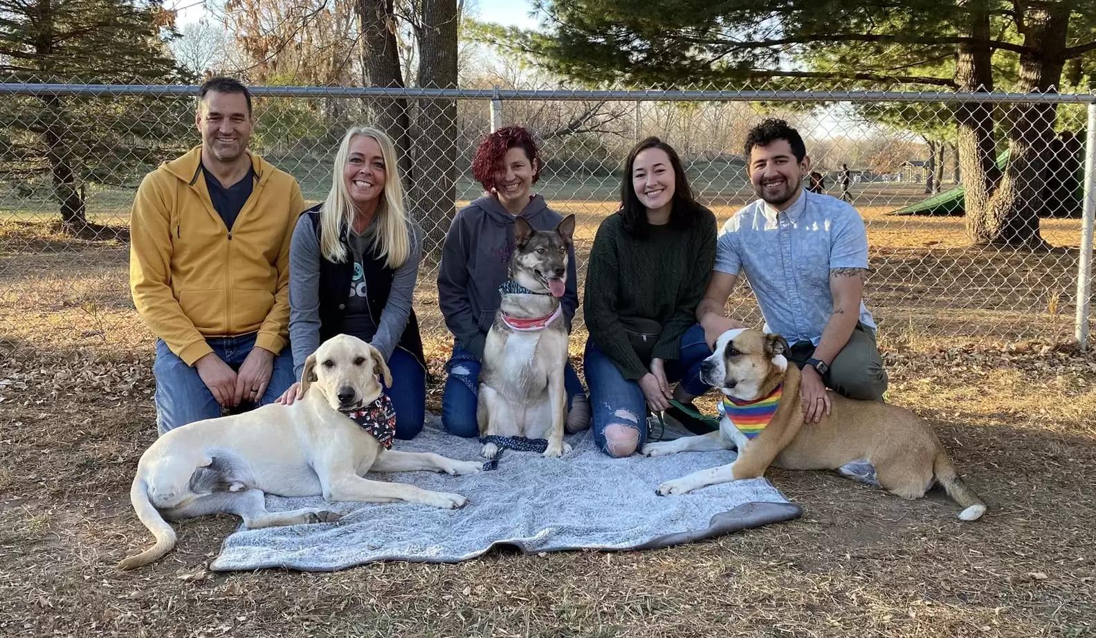 Three dog pals rescued by Ruff Start Rescue