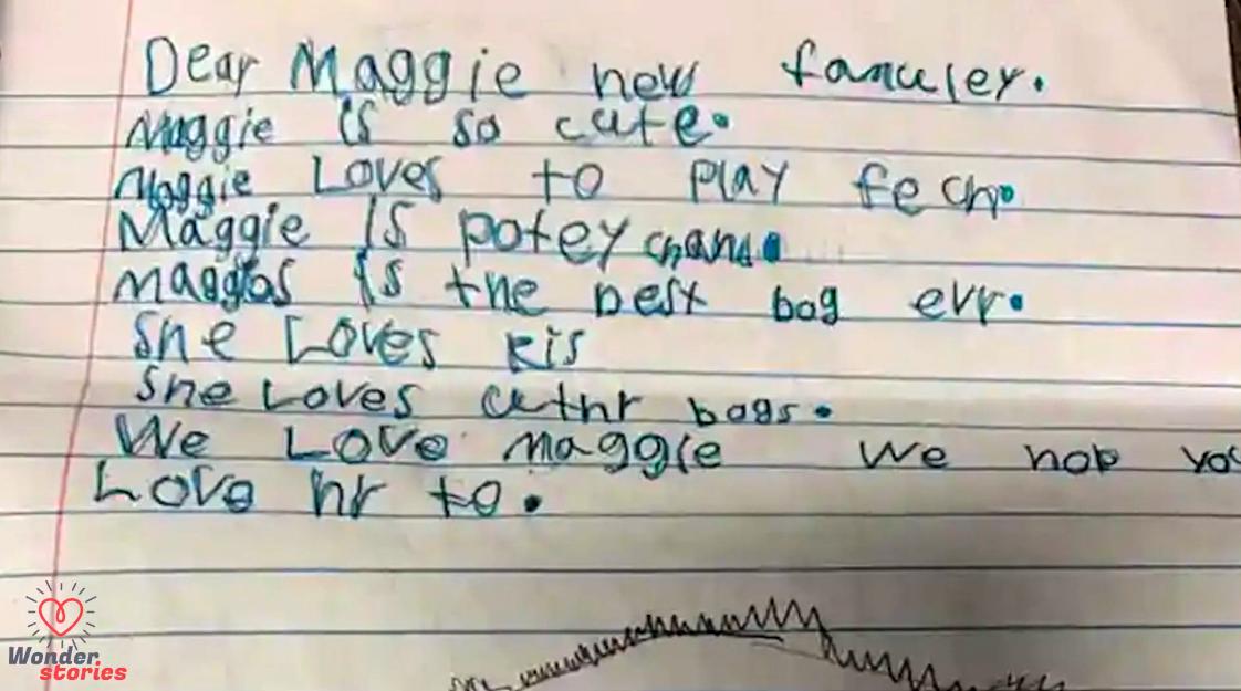 Roman's letters to Maggie's adopters