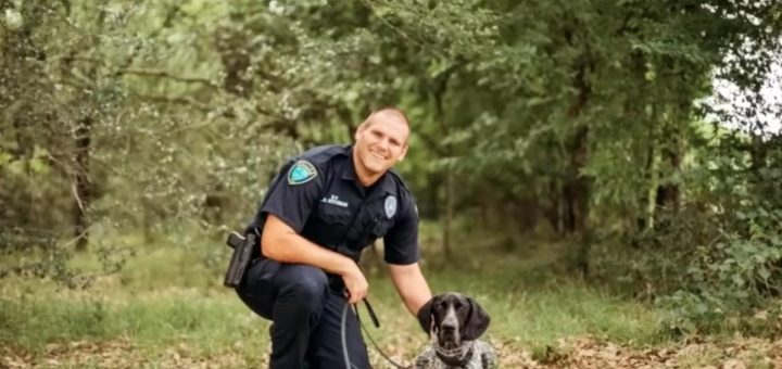 Officer Joel Nitchman and his K9 partner, Roni